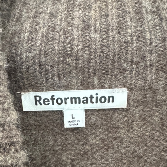 Reformation Dark Brown Turtleneck Sweater - Picture 2 of 4